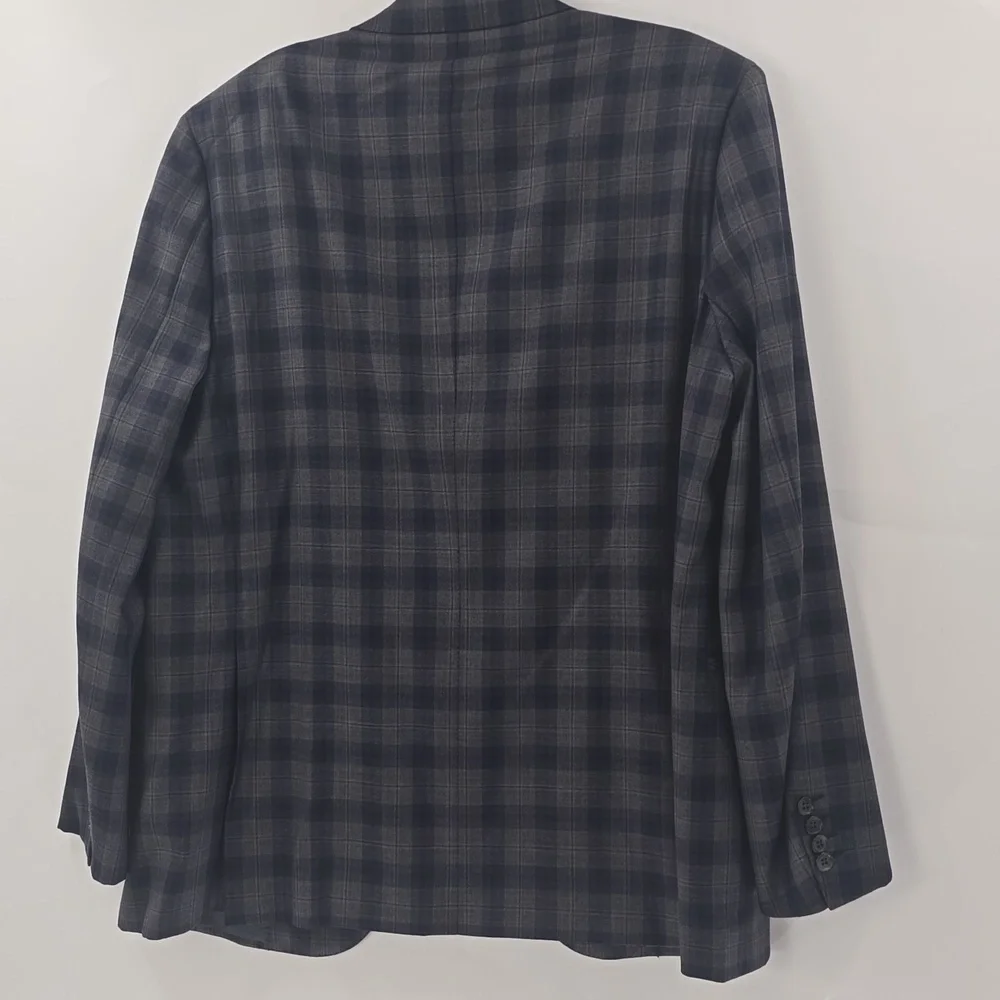 Brioni Men's Plaid Blazer Blue and Gray - Picture 9 of 12